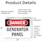 Signmission Generator Panel, 5 in W x Rectangle, Vinyl Decal OS-2PACK-DS-D-35-L-1967 - alternate 6